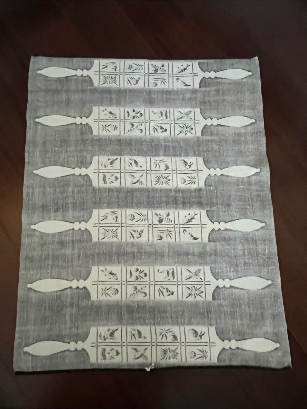 Martex linen cotton kitchen towel mcm rolling pin dry me dry springerle MCM